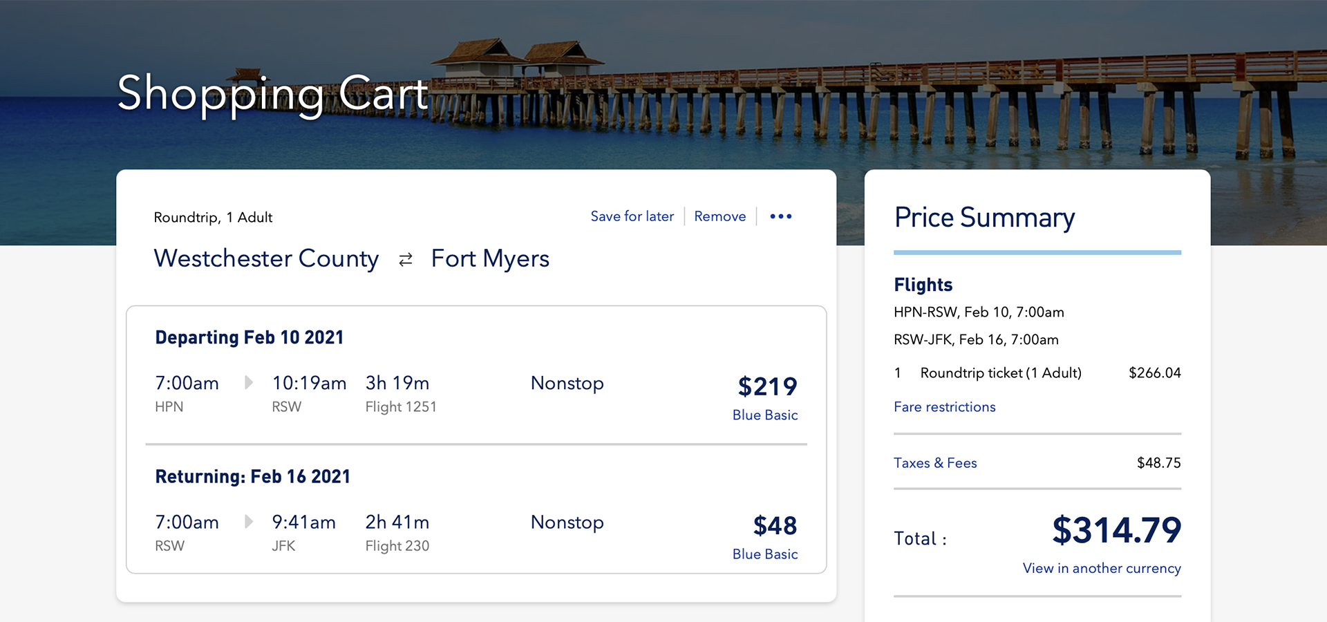 Redesigning the jetblue.com Booking Flow